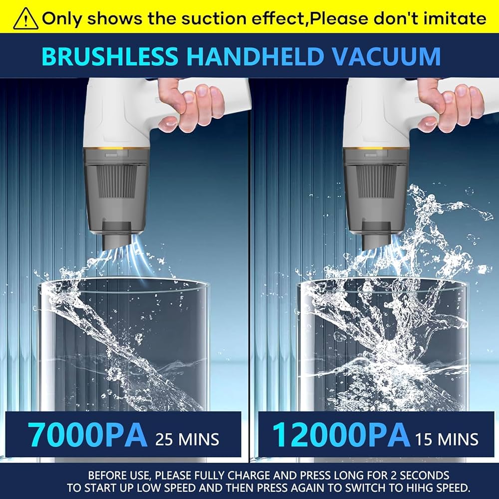 Car Vacuum Cleaner, Cordless Handheld