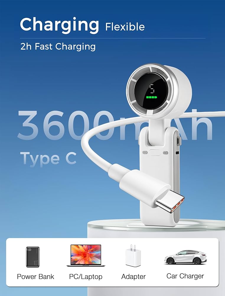 MERTTURM 3 IN 1 Mini Handheld Turbo Fan