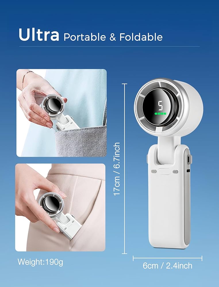 MERTTURM 3 IN 1 Mini Handheld Turbo Fan
