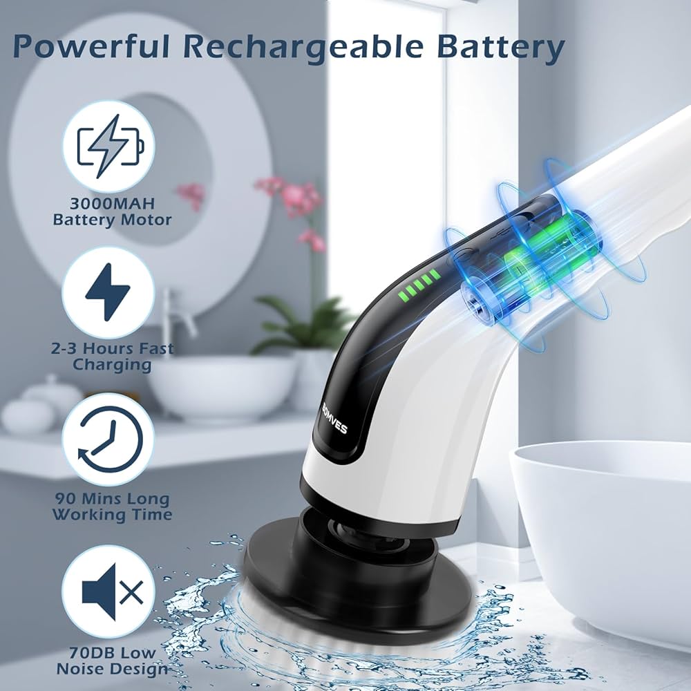 Cordless Electric Spin Scrubber