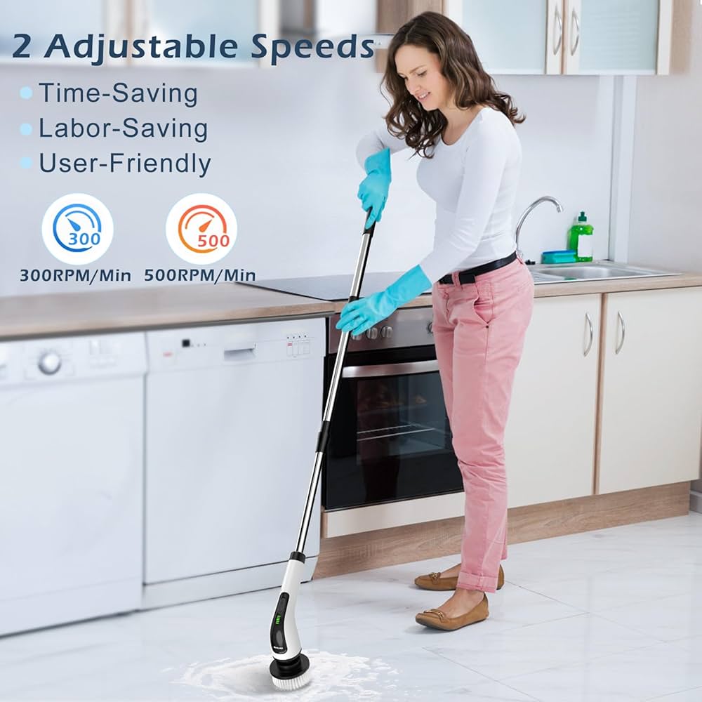 Cordless Electric Spin Scrubber