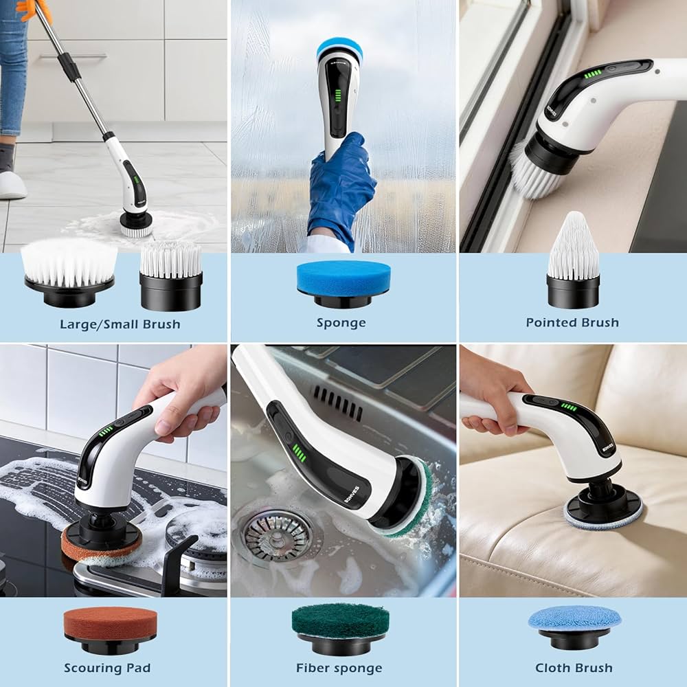 Cordless Electric Spin Scrubber