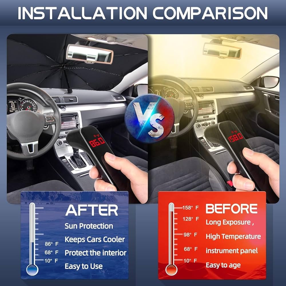 Windshield Sun Shade Umbrella for Car
