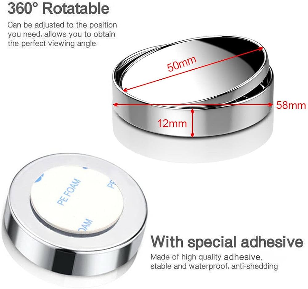 Car Blind Spot Mirrors (2PCS) – Safer Driving Upgrade